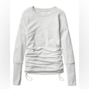Athleta Drishti Ruched Sweatshirt